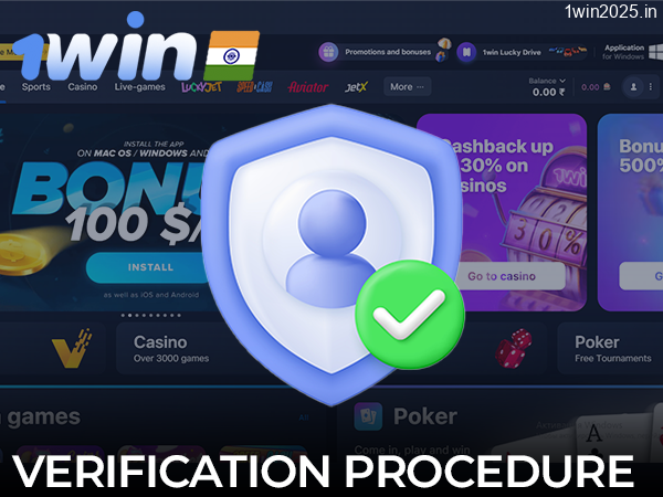 Verification procedure on the 1win website for Indian players